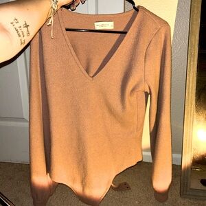 Abercrombie & Fitch Mauve Bodysuit